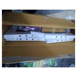 Amazon Basics Modern 5-Tier Ladder Bookshelf Organizer, Solid Rubberwood Frame - White