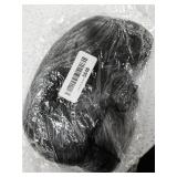 SIYI synthetic short curly hair ladies party wig silver gray mother wig old lady wig