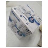 Panasonic DECT 6.0 Expandable Cordless Phone with Answering Machine and Smart Call Block - 2 Cordless Handsets - KX-TGD532W (White/Silver)