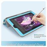 i-Blason Cosmo Case for iPad 9th/8th/7th Generation, iPad 10.2 (2021/2020/2019), Full-Body Trifold with Built-in Screen Protector Protective Smart Cover with Auto Sleep/Wake & Pencil Holder (Blue)