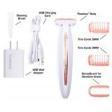 Finishing Touch Flawless Body Rechargeable Ladies Shaver and Trimmer, White/Rose Gold