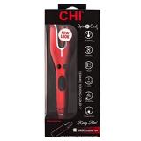 CHI Spin N Curl Ceramic Rotating Curler, Ruby Red. Ideal for Shoulder-Length Hair between 6-16â inches.
