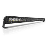 Rigidhorse 32 Inch LED Light Bar Single Row Flood & Spot Beam Combo 30000LM Off Road LED Light Bar Driving Light for Pickup SUV ATV UTV Truck Roof Bumper