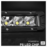 Rigidhorse 32 Inch LED Light Bar Single Row Flood & Spot Beam Combo 30000LM Off Road LED Light Bar Driving Light for Pickup SUV ATV UTV Truck Roof Bumper