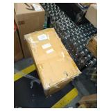 LR Home Faux Leather Director Accent Chair, 28" L x 17" W x 31" H, Black