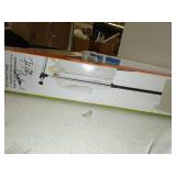 Honey-Can-Do Adjustable Height and Width Rolling Metal Clothes Rack GAR-01124 Chrome, 30 lbs