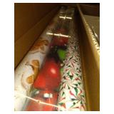 American Greetings Reversible Christmas Wrapping Paper, Gingerbread, Ornaments and Peppermints (3 Pack, 120 sq. ft.)