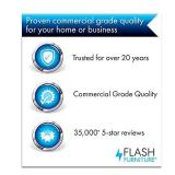 Flash Furniture White Computer Desk with Frosted Glass Top and Three Drawer Pedestal