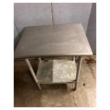 30 x 24 x 38 ss table w/ undershelf