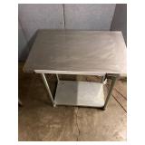 new 36 x 24 x 36 ss table