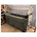 Carlisle 72â iced cold buffet sneeze guard