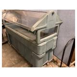 Carlisle 72â iced cold buffet sneeze guard