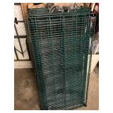 new 12 green epoxy coated metro shelves