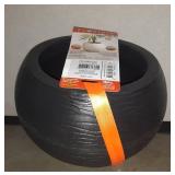 FLORIDIS Florence Small Black Resin Planter Bowl