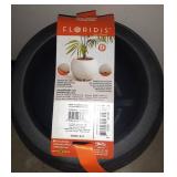 FLORIDIS Florence Small Black Resin Planter Bowl