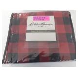 Eddie Bauer Mountain Plaid Scarlet Full/Queen Duvet Cover Set