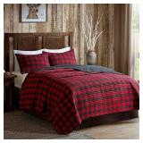 Woolrich Buffalo Check Reversible 3-Pc. Oversized Full/Queen Quilt Mini Set