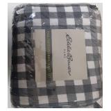 Eddie Bauer Preston Full/Queen Dark Grey Flannel Duvet Cover Set