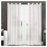Exclusive Home Curtain Penny Sheer Grommet Top Curtain Panel