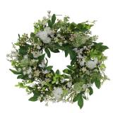Puleo International 24" Artificial Daisy Spring Mixed Flower Wreath