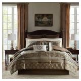 Madison Park Essentials Zara King 16 Piece Jacquard Complete Bedding Set With 2 Sheet Sets Bedding
