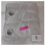 Lot Of 2 Curtains- Exclusive Home Curtains Chateau Striped Faux Silk Grommet Top Curtain Panel Pair, 54x96, Black Pearl