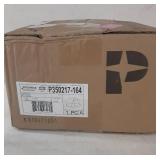 Progress Lighting Eva 7.37 in. 1-Light Coastal Blue Mid-Century Modern Flush Mount Light