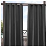 Exclusive Home Delano Indoor/Outdoor Grommet Top Curtain Panel Pair, 54" x 108"