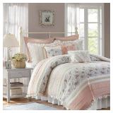9pc Queen Stella Cotton Percale Comforter Set - Blush