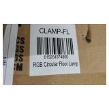 Box is Sealed - 43" White RGB LED Circular Floor Lamp Ring Standing Lamp - N/A- Retail:$159.99