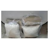 Lot of 2 Sets - Arden Selections Tan Outdoor Deep Seat Cushion Set - 46.5 in L x 25 in W x 6.5 in H