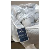 Mina Victory Quilted Pet Bed, (25" x 21" x 7") - 25" x 21" x 7" - Grey