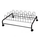 Suprima Stainless Steel Underbed Shoe Holder with Wheels