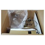 Thalia River of Goods Brass Metal and Clear Glass Pendant Lamp - 10" x 10" x 12/71"- Retail:$86.99