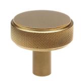 Lot of 3 (2 Sealed) Bags = 30 Knobs - GlideRite 1-1/2 in. Solid Round Knurled Cabinet Knob, Satin Gold