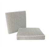 Lot of 4 Total - Outdoor/ Indoor Deluxe Dining Seat Cushion for Patio Furniture, 18" x 19" x 3" (2 Pack)