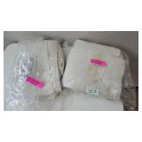 Lot of 2 Lush Decor Linen Button Single Panel Window Curtain