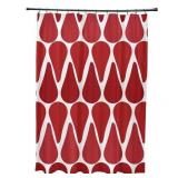 71 x 74-inch, Watermelon Seeds, Geometric Print Shower Curtain- Retail:$89.00