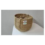 mDesign Woven Seagrass Braided Home Storage Basket Bin, Set of 3 - 13.5 X 13.5