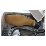 FLORAL Chelsea Women Extra Wide Width Crystal Design Toe Cap Slingback, Size 7