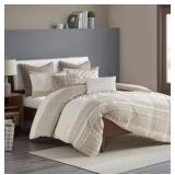 The Curated Nomad Natoma Cotton Chenille Duvet Cover Set- Retail:$91.99