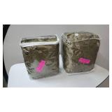 Lot of 2 Softline Zanzibar 6-Yard Embroidered Window Scarfs