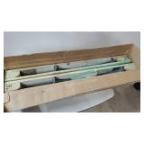 Aqua Metal Wrapped Shelves- 30L x 5.5Dx 2H- Retail:$89.49