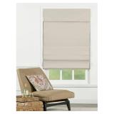Lot of 2 72-inch Ivory Insulating Cordless Roman Shade- 26 inches wide x 72 inches long- Retail:$114.99