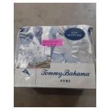 Tommy Bahama Abalone Jacquard Comforter, Sham & Bed Skirt Set, Size California King in Blue at Nordstrom