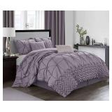 Nanshing® Rhina 7-Piece Queen Comforter Set in Purple