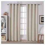 Porch & Den Boosalis Sateen Twill Blackout Curtain Panel Pair - 84 Inches