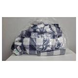 Eddie Bauer Lakehouse Plaid Blue Duvet Cover Set, King- Retail:$78.98