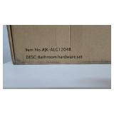 4-Piece Matte Black Bathroom Hardware Set in Stainless Steel