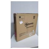 Outsunny 5 FT Pre-lit Slim Artificial Christmas Tree, Multi-Color RGB LED Light Holiday Home Xmas Decoration, Green- Retail:$82.49